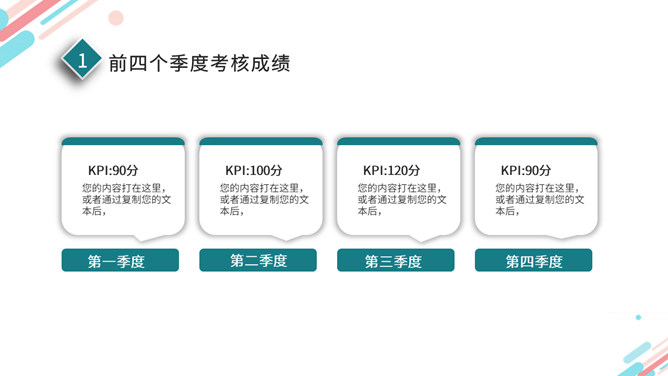 清新职级竞聘述职报告PPT模板_第4页PPT效果图