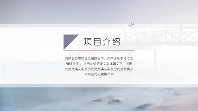 淡雅简约工作报告PPT模板_第2页PPT效果图
