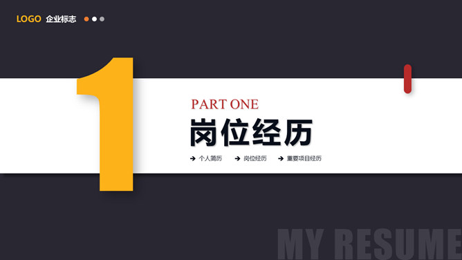 精美岗位述职竞聘报告PPT模板_第3页PPT效果图