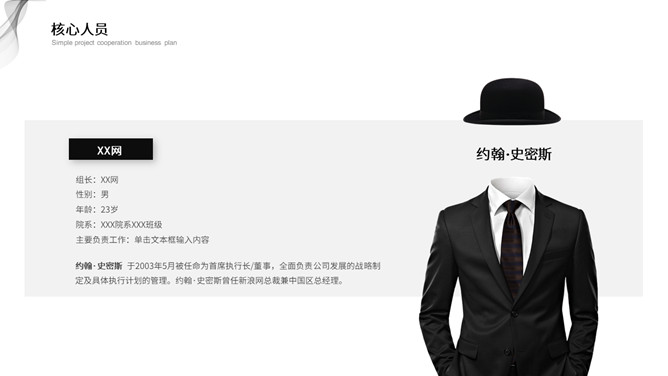 极简黑灰商务汇报PPT模板_第5页PPT效果图