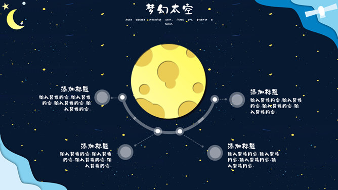 科幻儿童宇宙太空PPT模板_第8页PPT效果图