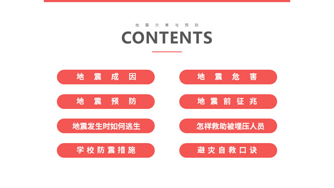 地震灾害与防范知识PPT模板_第2页PPT效果图