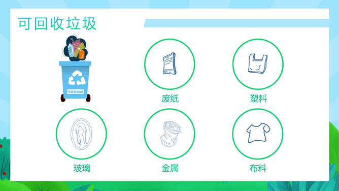 垃圾分类保护环境PPT模板_第3页PPT效果图