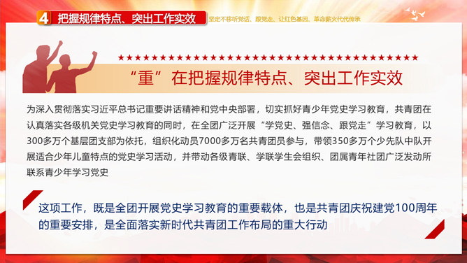 共青团学党史强信念跟党走PPT模板_第13页PPT效果图