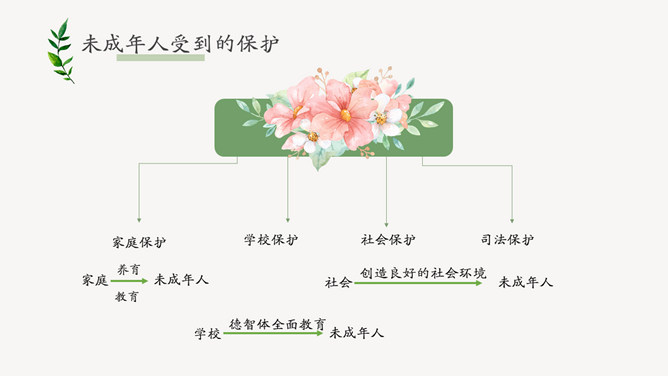 未成年人保护法主题班会PPT模板_第13页PPT效果图