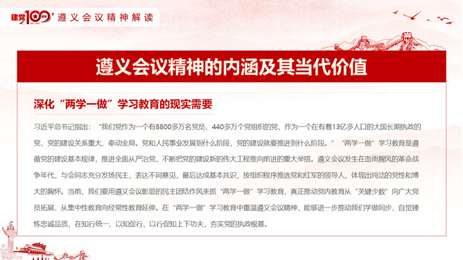 学习遵义会议精神PPT模板_第10页PPT效果图