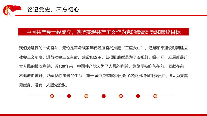 铭记党史不忘初心PPT模板_第11页PPT效果图