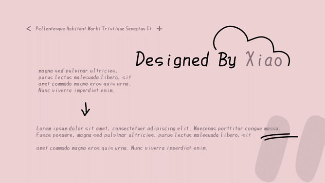 创意简约文字手绘设计感PPT模板_第5页PPT效果图