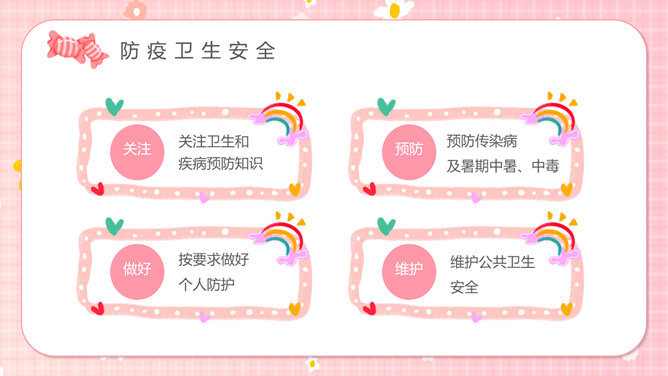 快乐过暑假安全不放假PPT模板_第3页PPT效果图