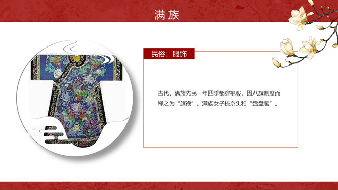 古书风格少数民族民俗介绍PPT模板_第4页PPT效果图