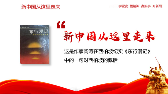 西柏坡精神价值与时代内涵PPT模板_第3页PPT效果图