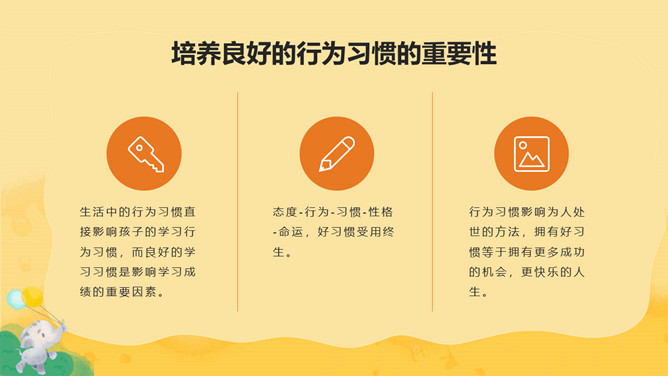 养成良好习惯班会PPT模板_第10页PPT效果图