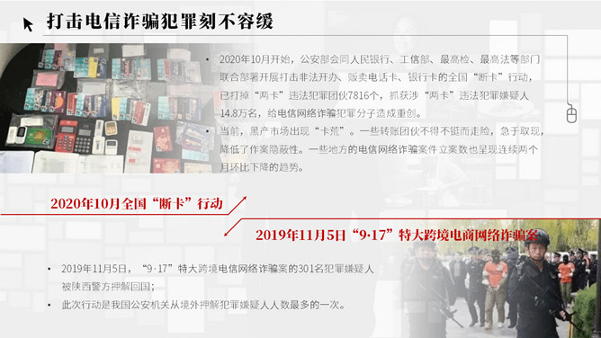 谨防电信网络诈骗犯罪PPT模板_第9页PPT效果图