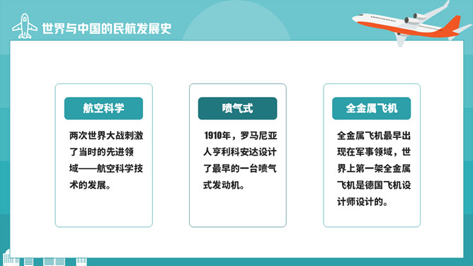 民航发展史科普知识PPT模板_第13页PPT效果图