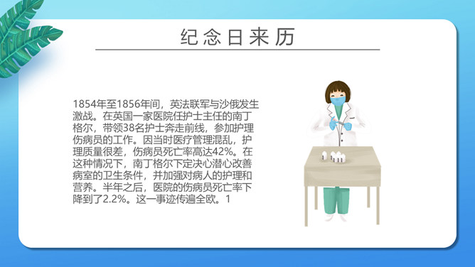 致敬平凡国际护士节PPT模板_第4页PPT效果图