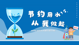 节约用水宣传教育班会PPT模板