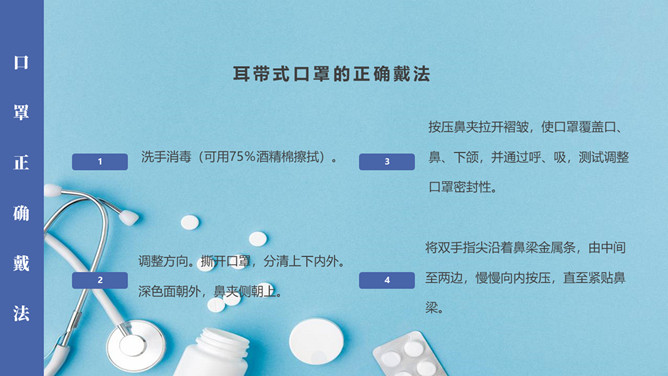 口罩佩戴知识科普PPT模板_第6页PPT效果图