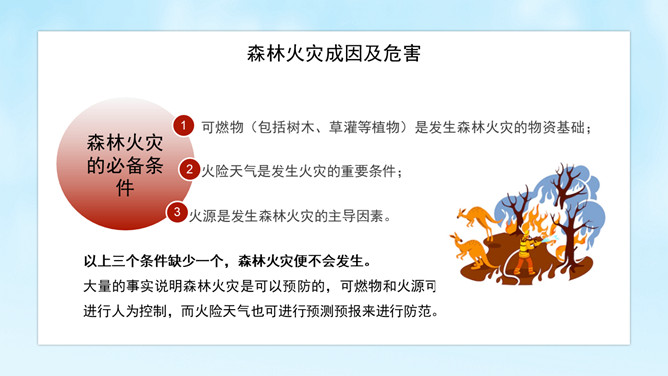 森林防火知识教育PPT模板_第4页PPT效果图