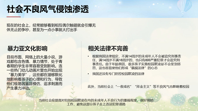 增加法制观念反校园欺凌PPT模板_第11页PPT效果图