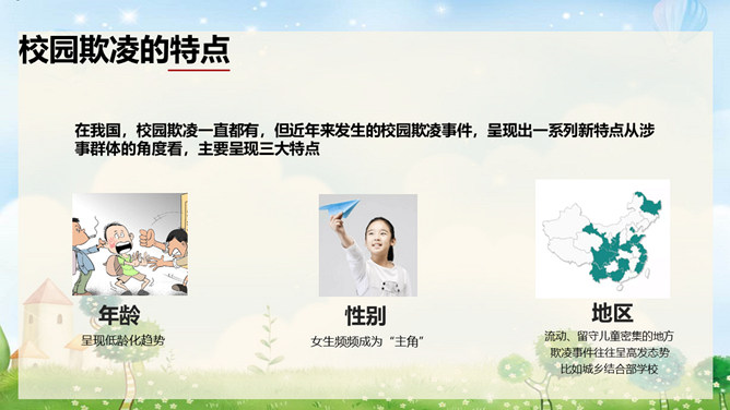 增加法制观念反校园欺凌PPT模板_第6页PPT效果图
