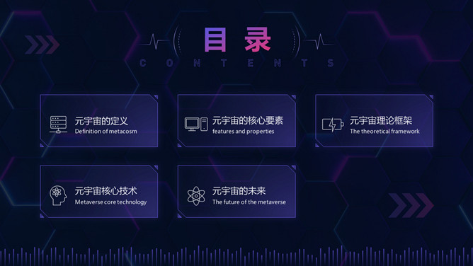 虚拟现实世界元宇宙介绍PPT模板_第2页PPT效果图