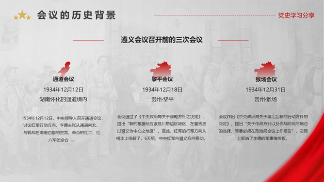 遵义会议的伟大意义PPT模板_第9页PPT效果图