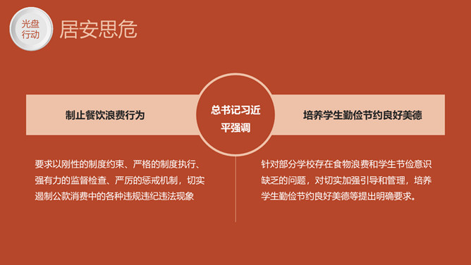 光盘行动拒绝浪费班会PPT模板_第8页PPT效果图