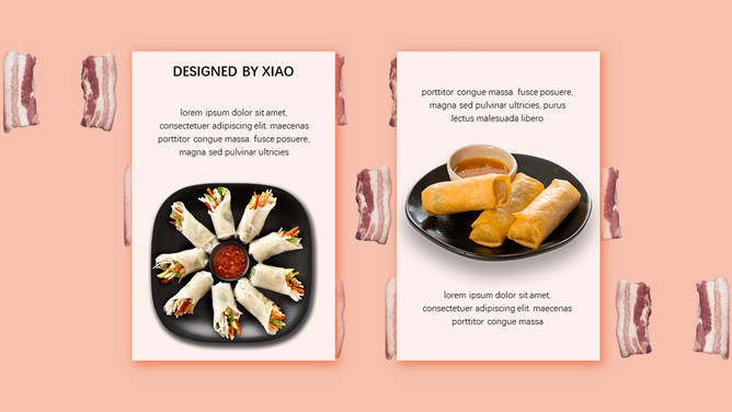 马卡龙配色蔬菜食材美食PPT模板_第4页PPT效果图