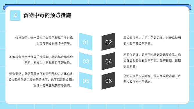 食品安全防食物中毒教育PPT模板_第10页PPT效果图