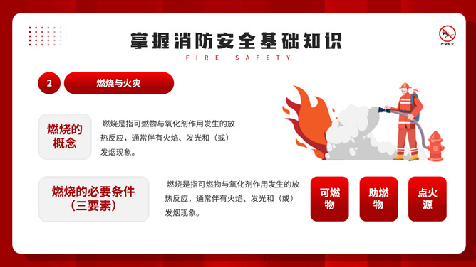 公共消防知识班会PPT模板_第4页PPT效果图
