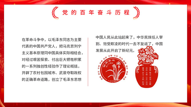 党的百年成就和历史经验PPT模板_第13页PPT效果图