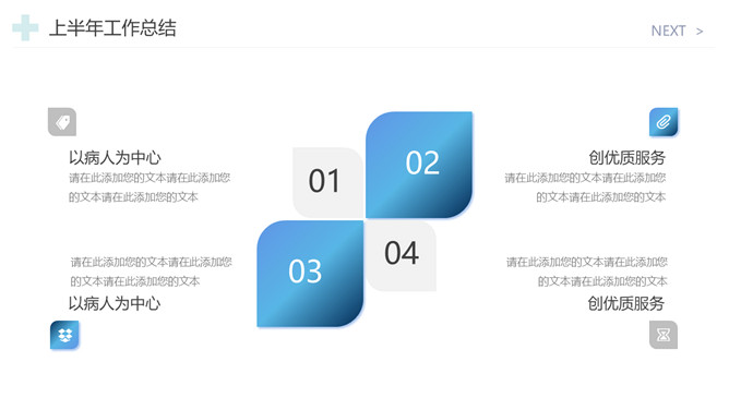 医院工作总结报告PPT模板_第8页PPT效果图